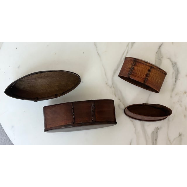 Antique/Vintage Thai Akha Hill Tribe Bamboo and Rattan Tobacco Boxes, a Pair For Sale - Image 11 of 12