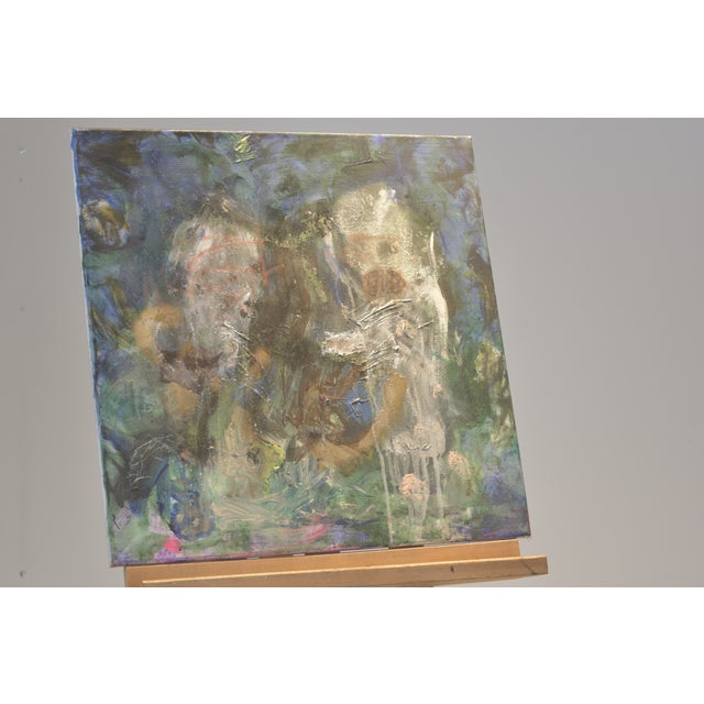 Abstrakte Figuren, Oil on Canvas, Circa 2000 For Sale - Image 4 of 6