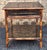 Japanese Late 20th Century Theodore Alexander Black Japanned and Ornate Bamboo Single Drawer Tier Side Table For Sale - Image 3 of 18