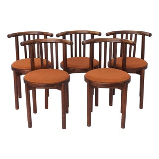 Vintage Bentwood Chairs, 1960s, Set of 5 For Sale