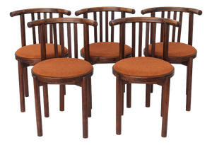 Vintage Bentwood Chairs, 1960s, Set of 5