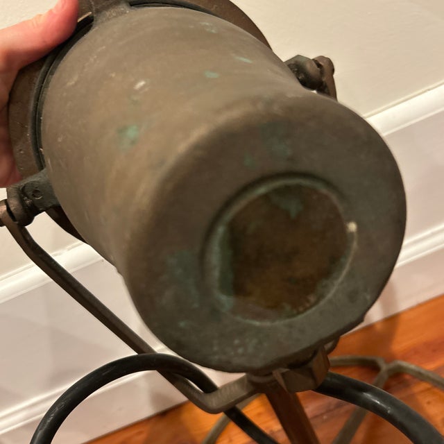 Vintage Heavy Metal Industrial Spotlights - A Pair For Sale - Image 12 of 12