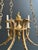 Metal 1900s Empire Bronze with Golden Eagle Heads and Flame Chandelier For Sale - Image 7 of 12