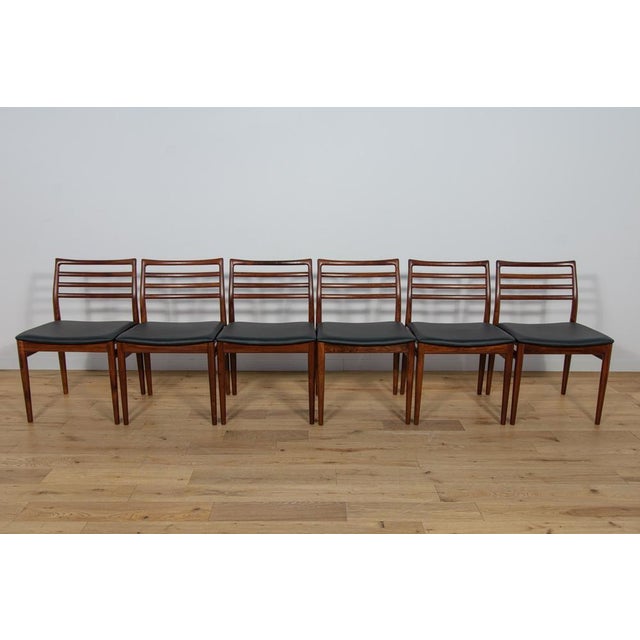 Mid-Century Modern Mid-Century Rosewood Dining Chairs by Erling Torvits for Sorø Stolefabrikta, Denmark, 1960s, Set of 6 For Sale - Image 3 of 18