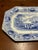 American A Very Nice Antique Staffordshire Blue Transferware " Union" Pattern Platter, 1850's For Sale - Image 3 of 12