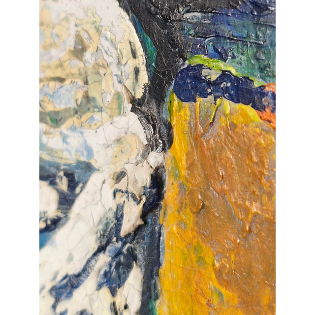 Landscape Composition, 1960s, Oil Painting on Panel For Sale - Image 7 of 10