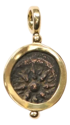Antique A Widow's Mite Pendant