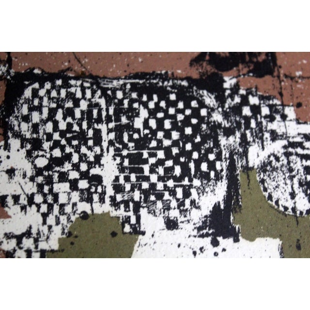 Johnny Friedlaender Haarlem 251/350 Signed Original Lithograph 1976 Framed For Sale - Image 4 of 10