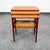 Mid Century Danish Modern Nesting Tables Solid Teak Set 3 Denmark Cane Vintage For Sale - Image 11 of 12