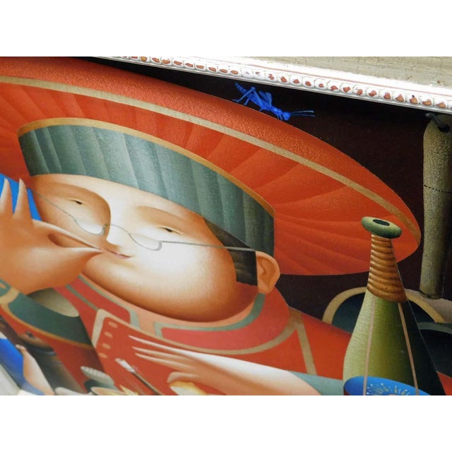 Impressionist Anton Arkhipov "Piece De Resistance Ii" Original Oil on Canvas Artist Framed For Sale - Image 3 of 11