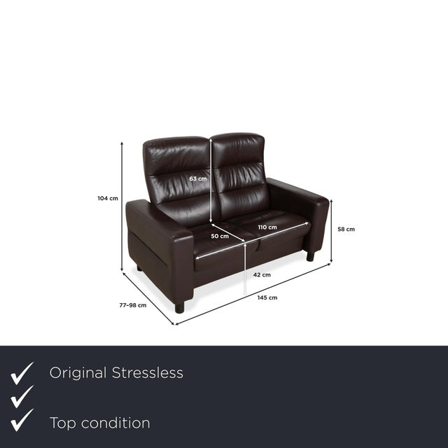Stressless Wave: The Perfect Wave of Relaxation. This sofa brings the renowned Stressless feeling to a compact two-seater...