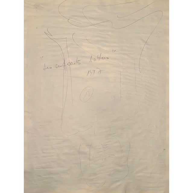 Paper Gilbert Pauli, Beaten Children, 1997, Watercolor on Paper For Sale - Image 7 of 8