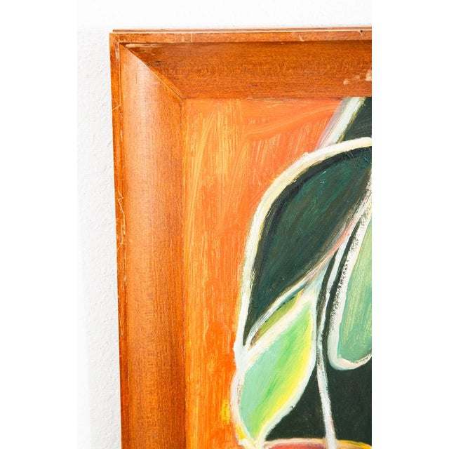 Mid Century Modern Painting Art Abstract Portrait Unsigned Picasso Cubist For Sale - Image 11 of 11