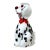 Vintage Murano Dalmatian Puppy Dog With Red Scarf and Label Italian Art Glass Figurine Sculpture For Sale