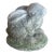 Vintage Bunny Garden Statue With Moss For Sale