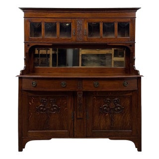 20th Century Arts and Crafts English Oak Sideboard, 1890s For Sale