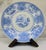 Striking Texian Campaigne transferware plate in Staffordshire blue, an authorized Mottahedeh reproduction for the Dallas...