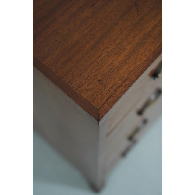 Brown Bench Made Federal Style Mahogany Inlaid Chest For Sale - Image 8 of 16