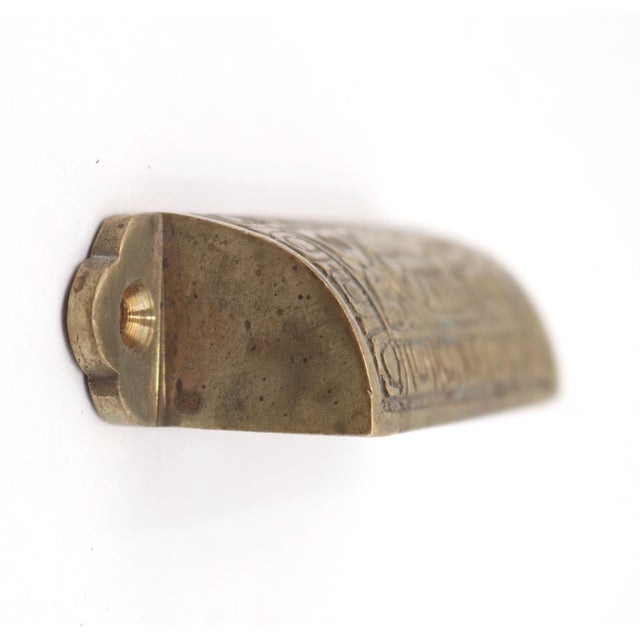 Victorian Antique 4 In. Victorian Bronze Bin Pull For Sale - Image 3 of 4