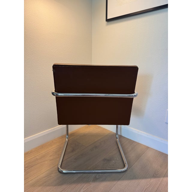 1970s Vintage Knoll International Mies Van Der Rohe Dining Chairs — Set of 6 For Sale - Image 5 of 15