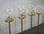 Space Age Brass and Bubble Glass Floor Lamps by Kamenický Šenov 1970s, Set of 4 For Sale - Image 11 of 16