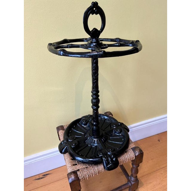 Antique Victorian Cast Iron Umbrella Stand For Sale - Image 4 of 6