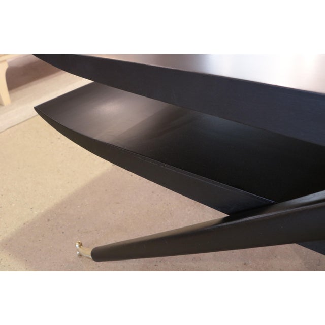 Wood 1950s Italian Modernist Two Tier Cocktail Table For Sale - Image 7 of 18