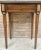 Neoclassical Mahogany Side Table with Fluted Legs and Green Marble, 1920s For Sale - Image 6 of 12