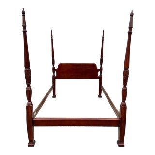 Vintage Cherry Queen Four Poster Rice Bed For Sale