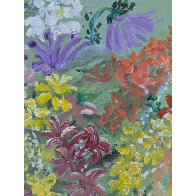 Mint Vintage 1960s Original Botanical Still Life Painting Framed and Signed For Sale - Image 8 of 10