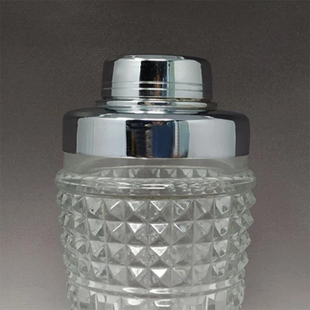 Cut Crystal Cocktail Shaker, Italy, 1960s For Sale - Image 4 of 6