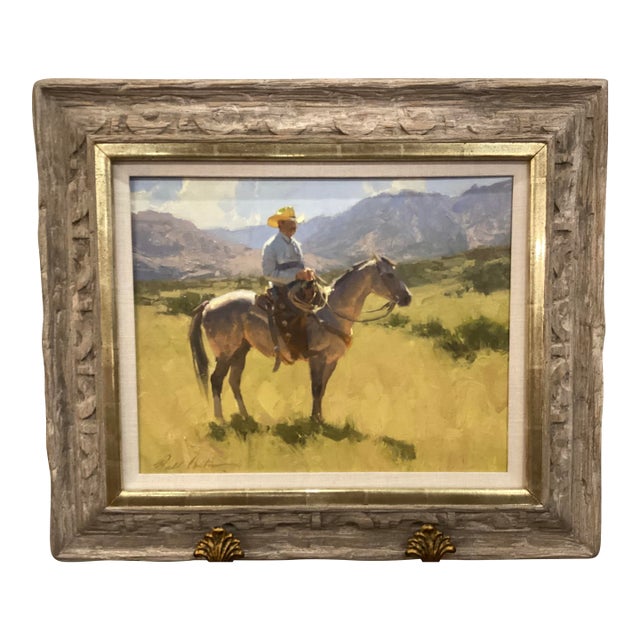 Bill Anton (B 1957) "Travis and the Gray" Original Oil For Sale