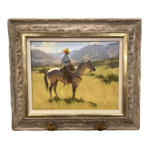 Bill Anton (B 1957) "Travis and the Gray" Original Oil