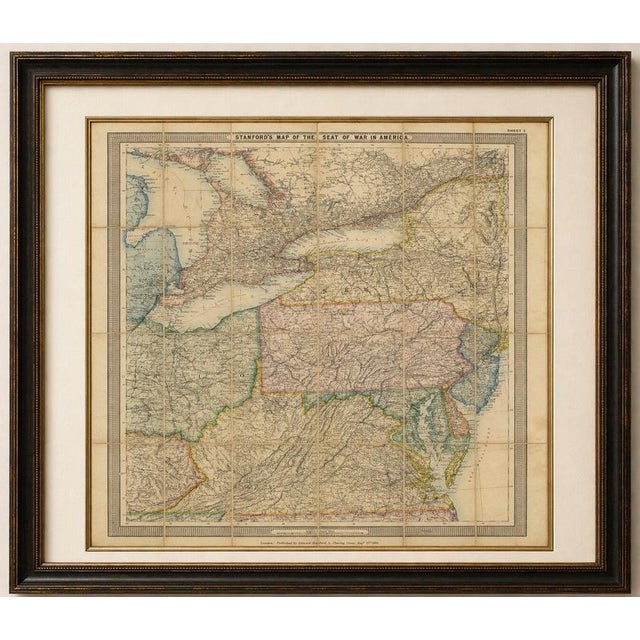American Civil War “Seat of War” Map, Published Just After Bull Run, 1861 : An important and highly detailed original map...
