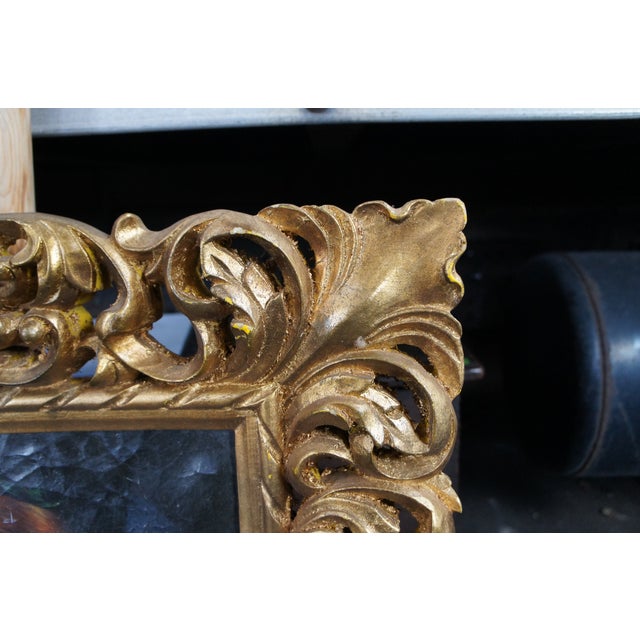 Late 20th Century Kalina Oksana 'The Girl Entreaty' Portrait Painting Ornate Rococo Frame For Sale - Image 10 of 12