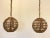 Pair of bamboo lanterns and 70s wicker, adjustable height. Up to 250V (Europe/UK Standard).The wiring of this item may be...
