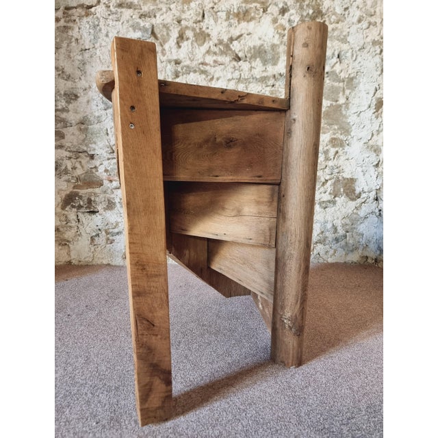 Antique French Architectural Spiral Staircase Segment in Oak, Early 19th Century For Sale - Image 12 of 17