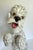 Vintage Italian Ceramic Standing Poodle Dog Sculpture For Sale - Image 4 of 13