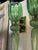 Modern Pair of Murano Apple Green Torch Sconces For Sale - Image 3 of 6