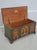 Folk Art Antique Bench Made Pennsylvania Dutch Painted Large Blanket Chest For Sale - Image 3 of 18