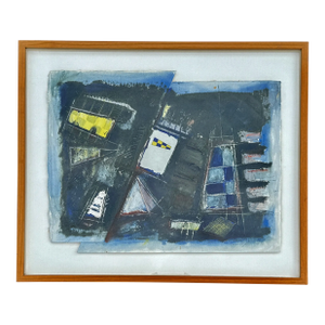 Nautical Abstract Mixed Media by Donna Payton 1984