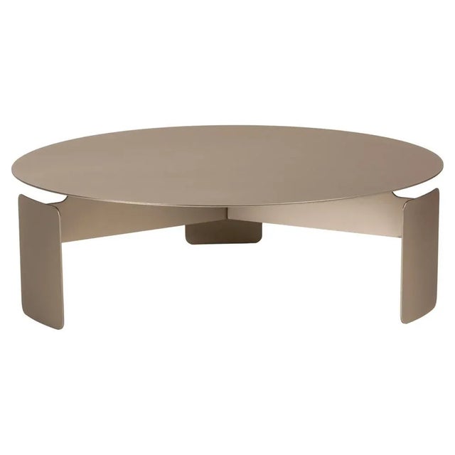 Shirudo Matt Nickel Plated Coffee Table by Mingardo For Sale - Image 11 of 11