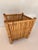Tan Vintage Split Reed Rattan & Bamboo Planter or Basket For Sale - Image 8 of 10