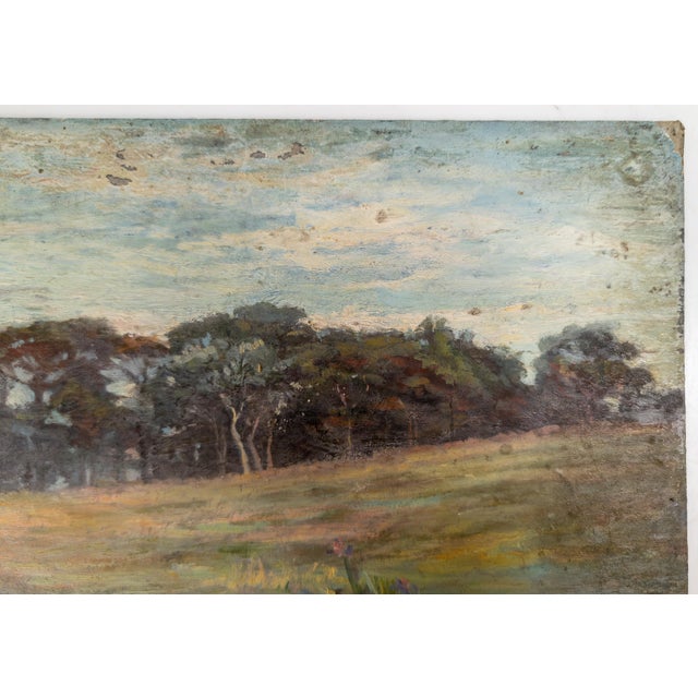 19th or 20th Century European French Impressionist Plein Air Landscape Painting For Sale - Image 4 of 11