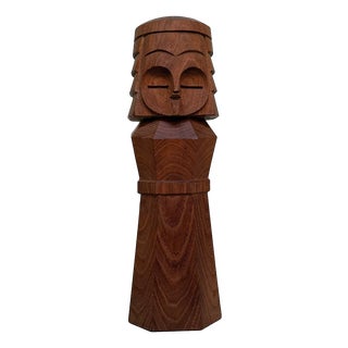 Nipopo Doll in Wood, Japan, 1970s For Sale