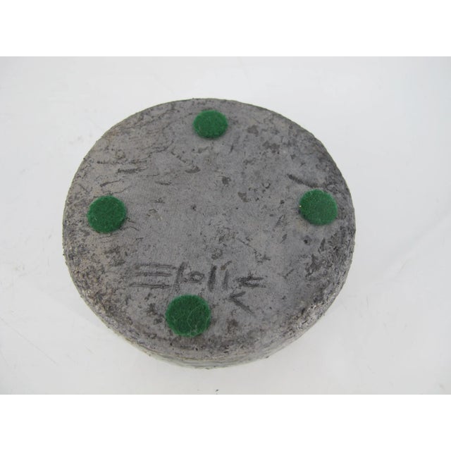 Ceramic Late 20th Century Ulla Sutton Lidded Box Modern Art Pottery W/Eye Decoration Denmark For Sale - Image 7 of 9