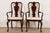 Ethan Allen Queen Anne Solid Mahogany Armchairs or Dining Captain Chairs, Pair For Sale - Image 12 of 12