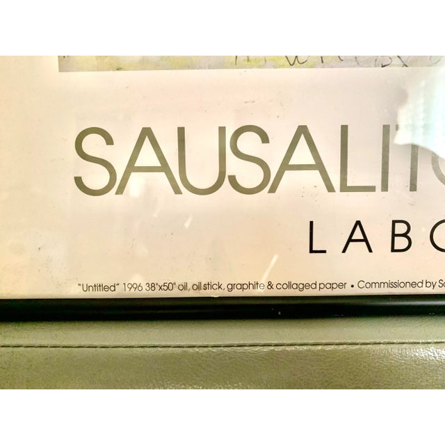 1990s 1997 Sausalito Art Festival Framed Poster For Sale - Image 5 of 6