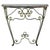 Mid-Century French Louis XV Style Wrought Iron and Black Marble Top Console, 1960 For Sale - Image 10 of 10