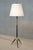 Danish Modern Sculptural Tripod Floor Lamp in Beech, Brass and Linen from Fog & Mørup, 1960s For Sale - Image 9 of 12